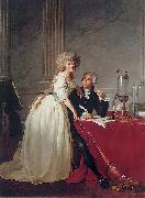 Jacques-Louis David, Portrait of Monsieur de Lavoisier and his Wife, chemist Marie-Anne Pierrette Paulze